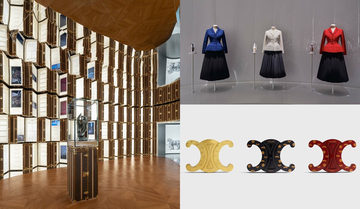 フランス館のDiorの展示🇫🇷 ルイヴィトンとセリーヌの展示もあった💠 パリに行った気分になれたよねw