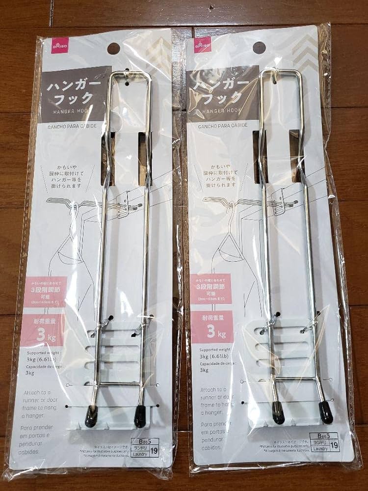 ダイソー ハンギングラック ハンガーフック ハンギングフック キャンプフック