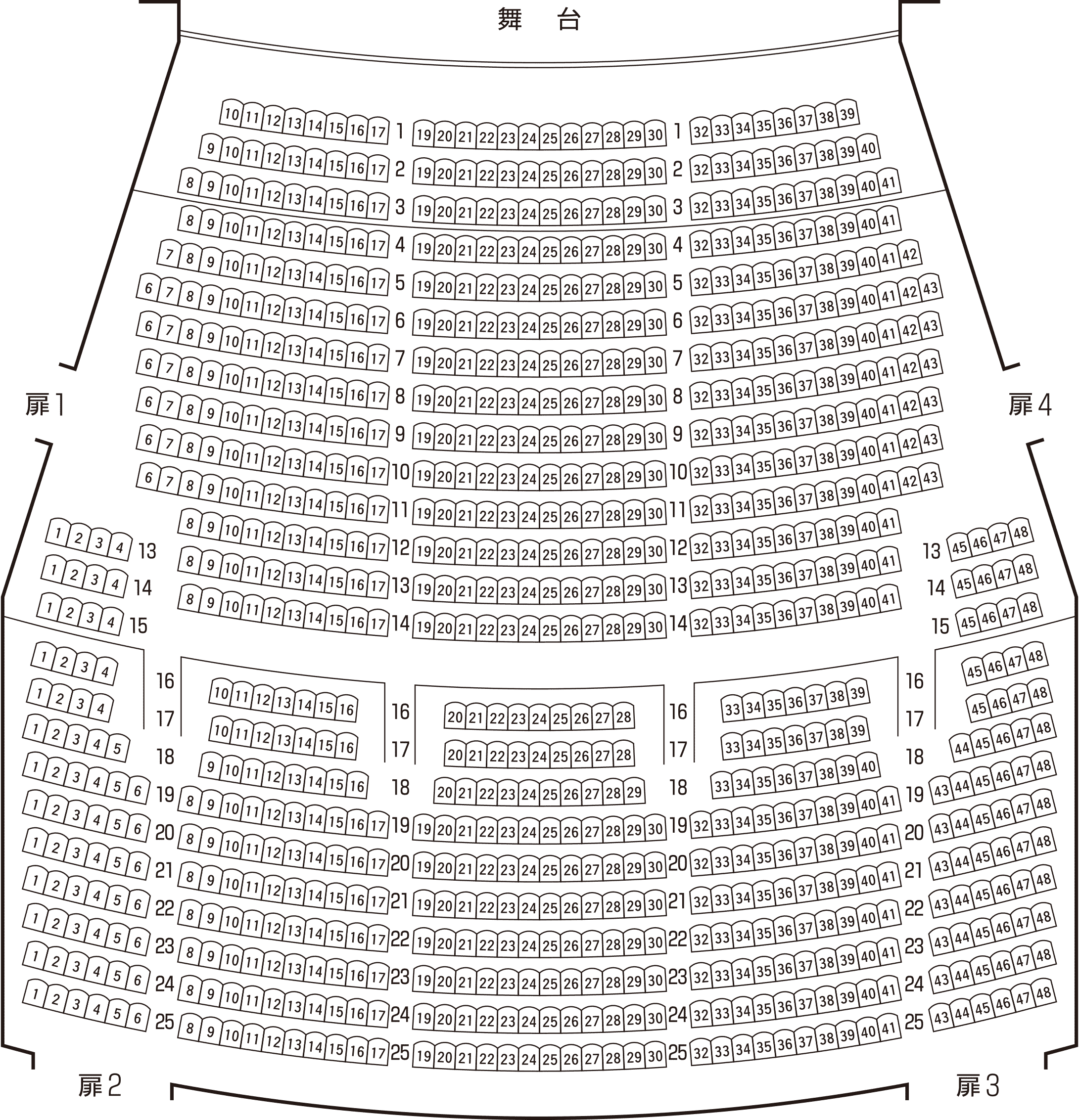 シアタートラム座席表 アーモンドTikTok