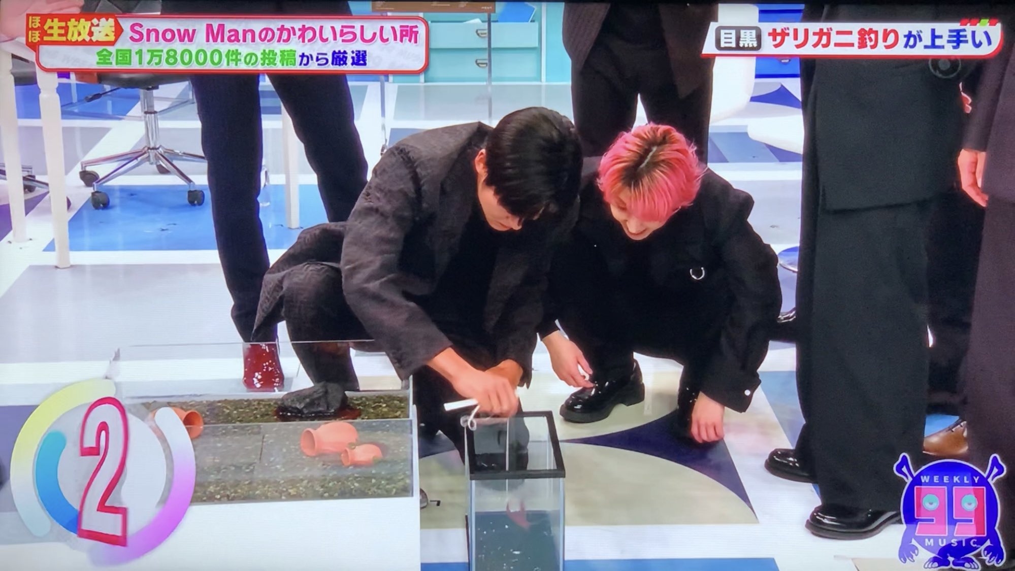 目黒蓮の特技！ザリガニ釣りに挑戦する