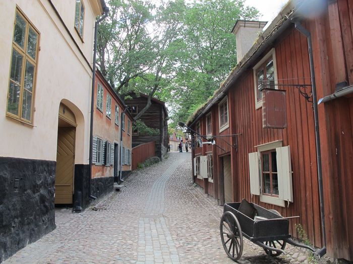 夜明けのストックホルムの旧市街の風景 スウェーデンの風景 -
