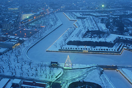 五稜郭タワーから五稜星の夢と夜景函館・青柳町暮らし