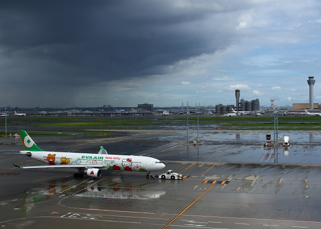 羽田空港飛行機撮影空港風景羽田空港第3ターミナル展望デッキ