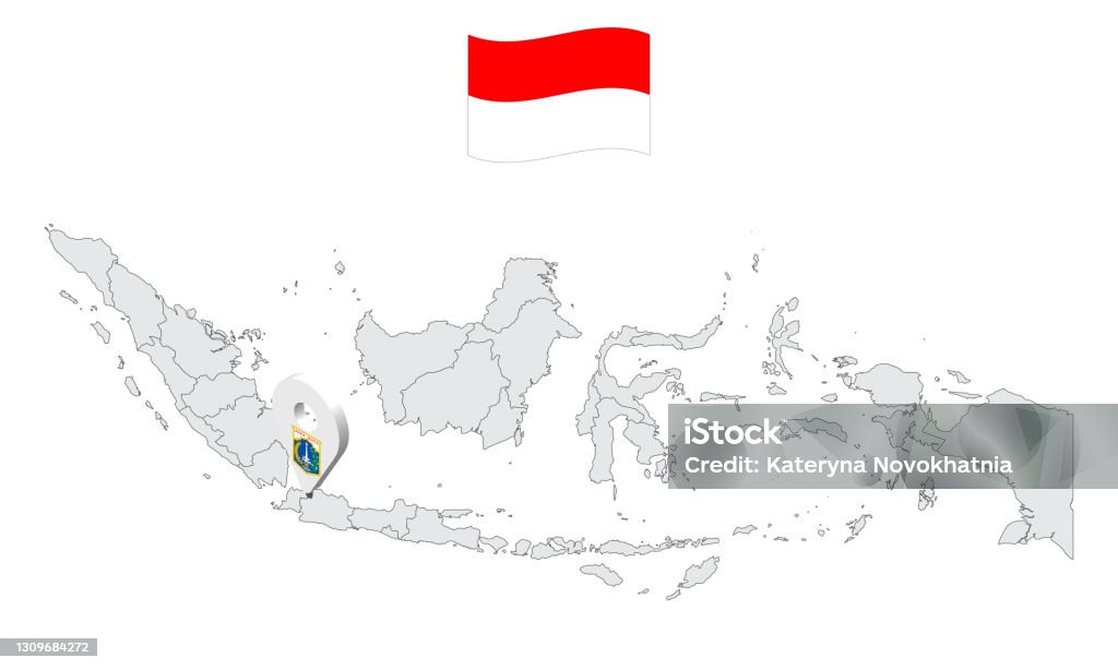 地図 インドネシア イラスト素材6615111-