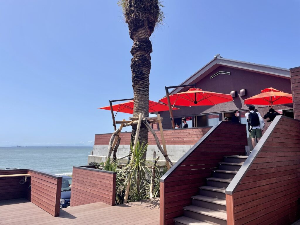 📍千葉 ふらっと立ち寄ったカフェレストラン。 開放感溢れてて、オーシャンビューが美しかった