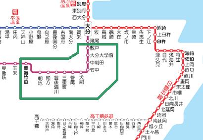 大分駅から中判田駅 2023年06月17日鉄道乗車記録 鉄レコ・乗りつぶしby 入場券収集ﾆｷさんレイルラボ RailLab