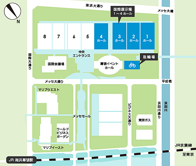 フロアマップ・館内設備幕張メッセ