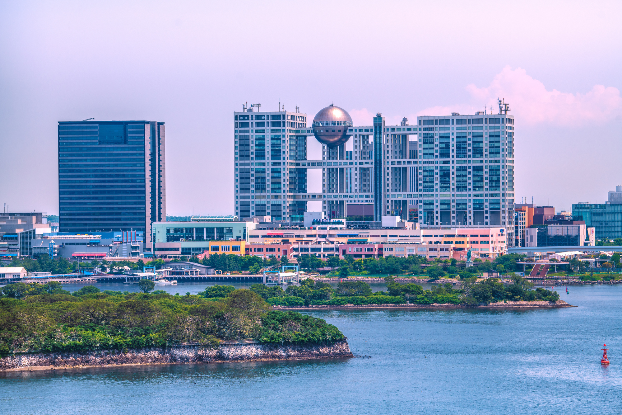 お台場 日の入り362 無料写真