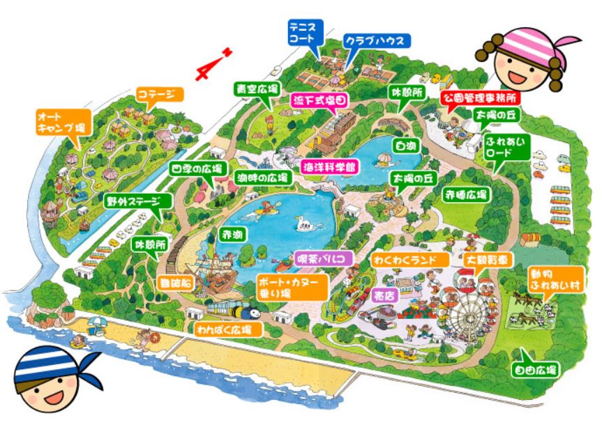 赤穂海浜公園塩田跡地の兵庫県立都市公園