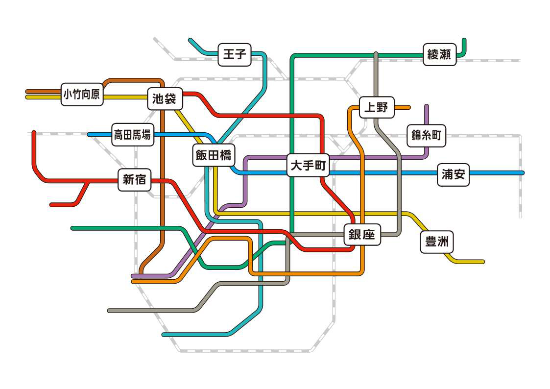 東京の地下鉄路線図 - Wikipedia