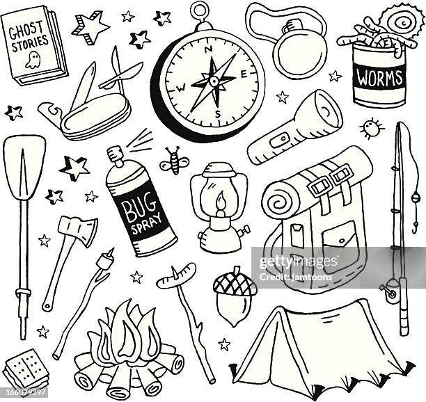 テントでキャンプするかわいい家族の無料イラスト 夏休み46581素材Good