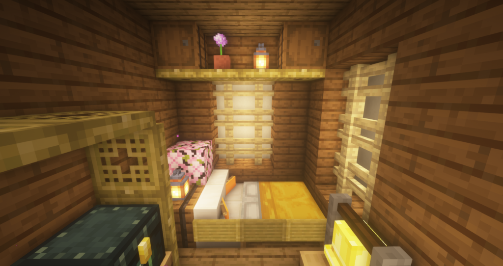 マイクラ寝室作り方マイクラ 内装をオシャレに！ベッドルームがリッチになる最新アイデア3選 建築れねんクラフト