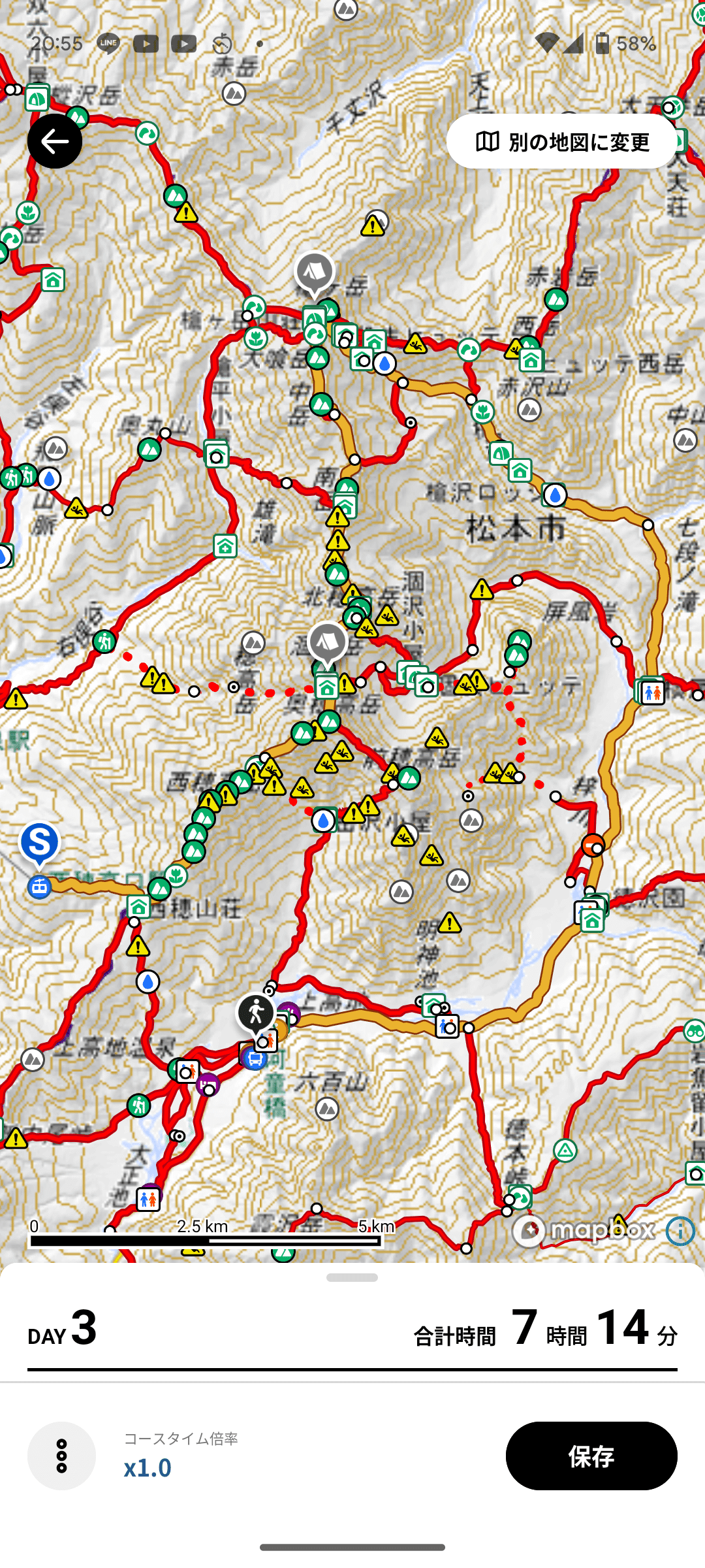 高千穂峰-ルートマップ