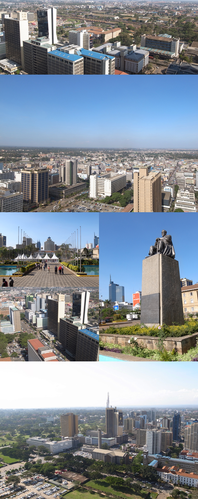 ケニアのナイロビ市街の航空写真 · 無料の写真素材