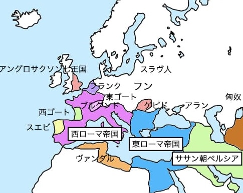 世界地図ポスター緑の西ヨーロッパ – Hotdogger