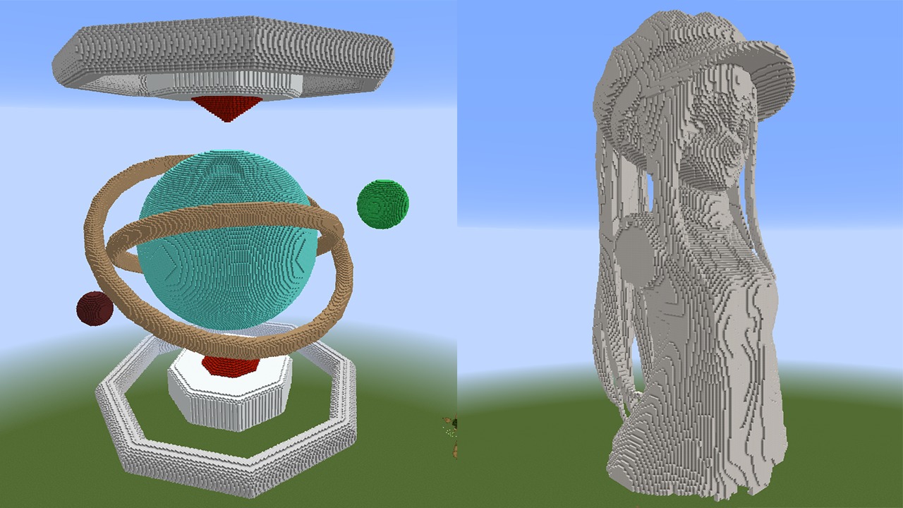 95 マインクラフト まさに城！？巨大建築物を作ってみた＿海から始まるマインクラフト