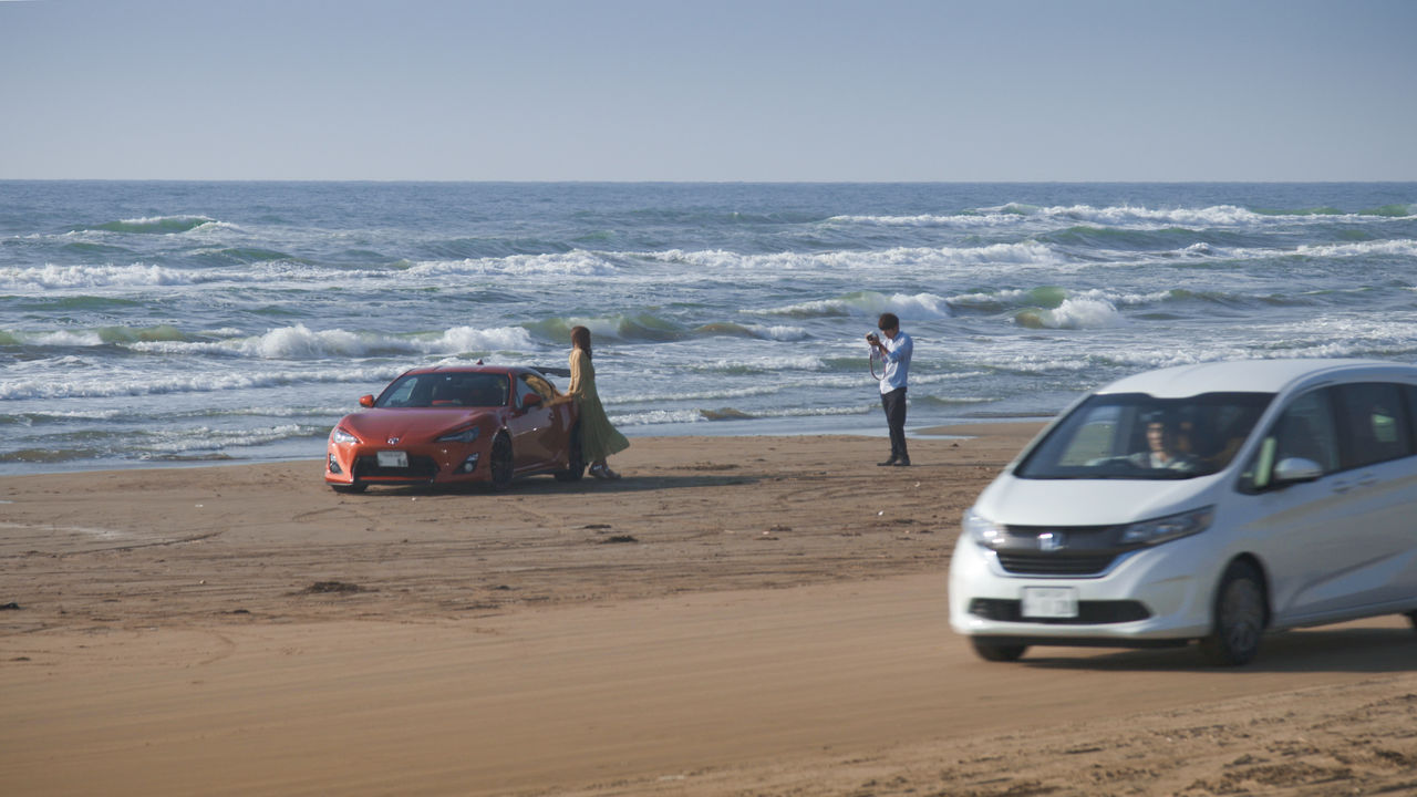 自動車で海岸線の砂浜をずーと走れる石川県の「千里浜なぎさドライブウェイ」を初体験！駐在員のブログ！！！ Expatriate employeeblog