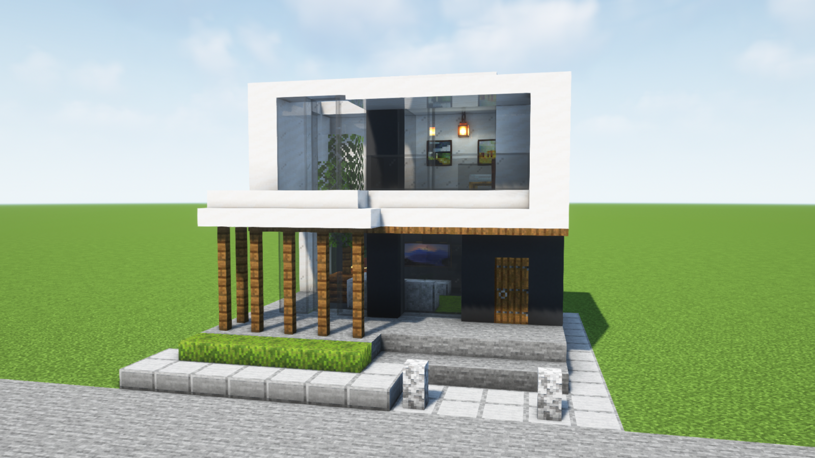 マイクラ おしゃれな家の作り方簡単に作れる拠点 統合版マインクラフトswitch