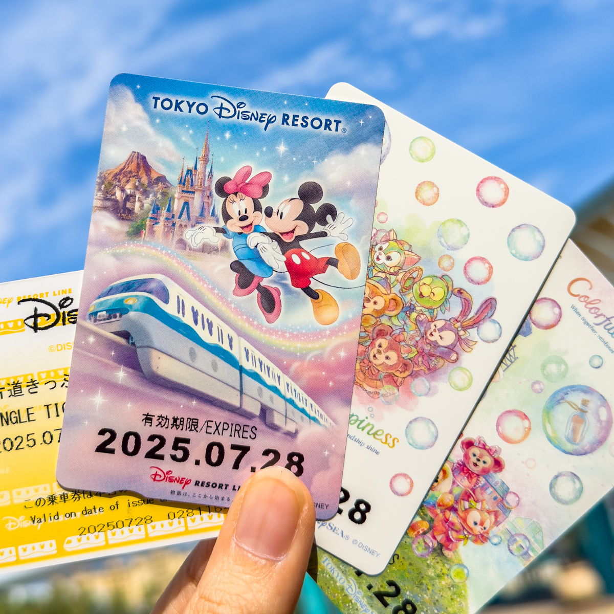 クリスマス、その他限定リゾートラインのフリーきっぷを集める東京ディズニーリゾート周辺周遊