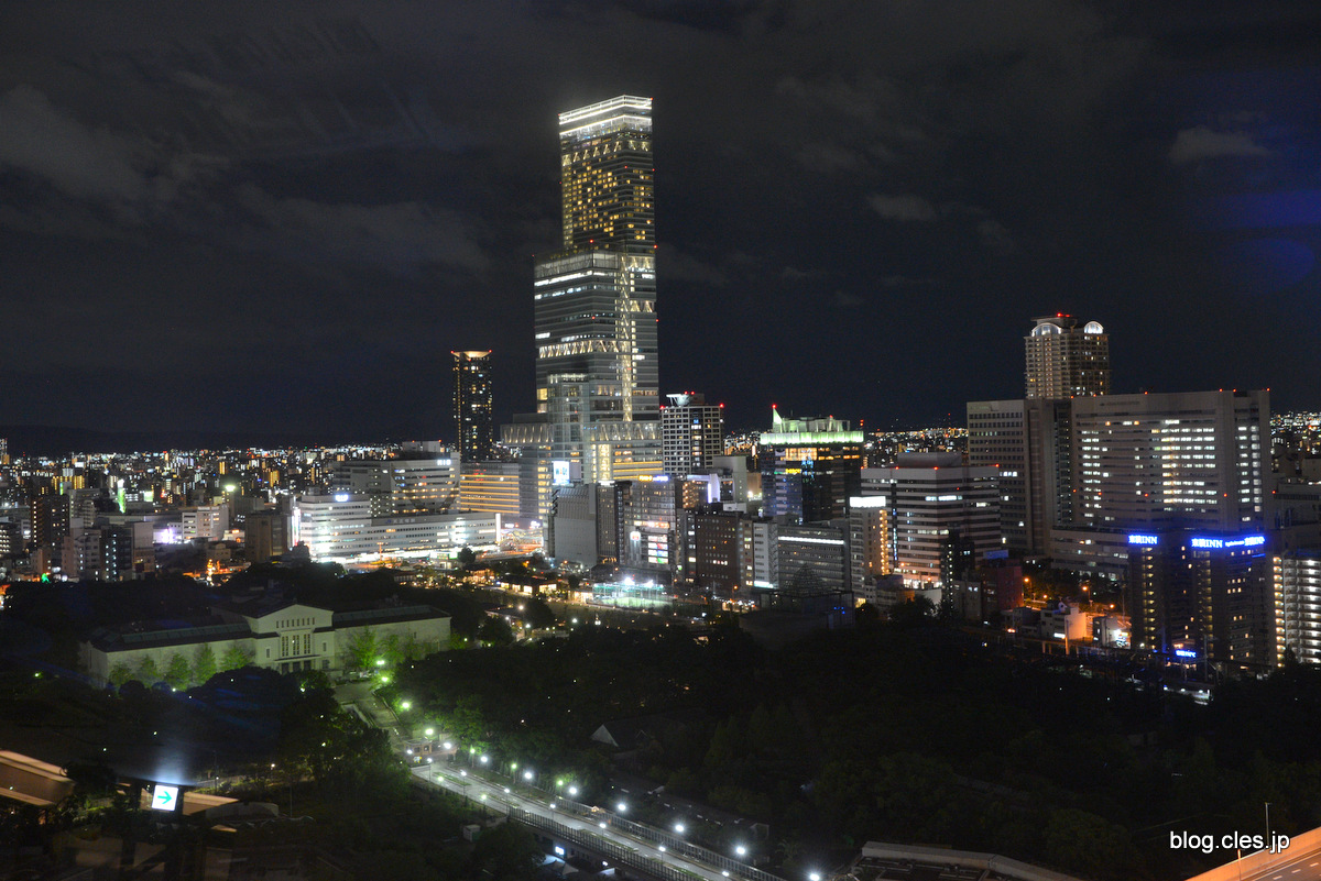 久々に大阪で夜景撮影。 曇りの日のハルカスも全体的にフィルターみたいになって良い感じやね。 写真は、自分の望遠を最大限駆使して撮った通天閣。Location: あべのハルカスOsaka,