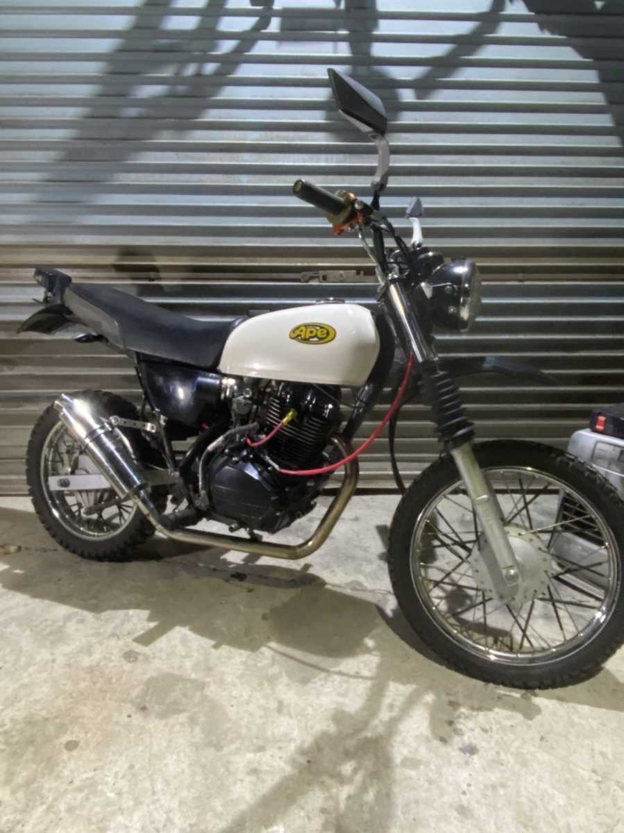 ホンダエイプ50 スクランブラーカスタム オフロード仕様ape50カフェレーサ