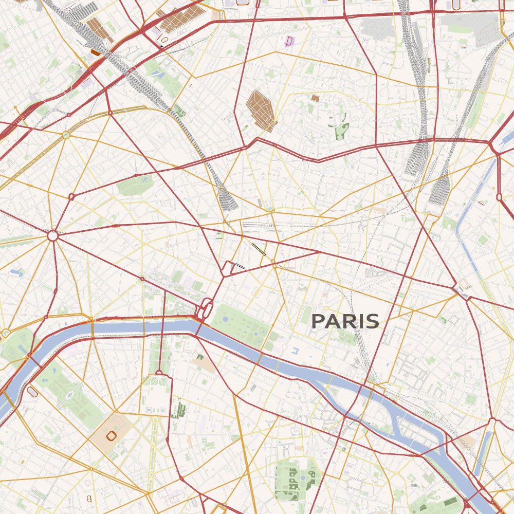 布地 パリ セーヌ川周辺 地図