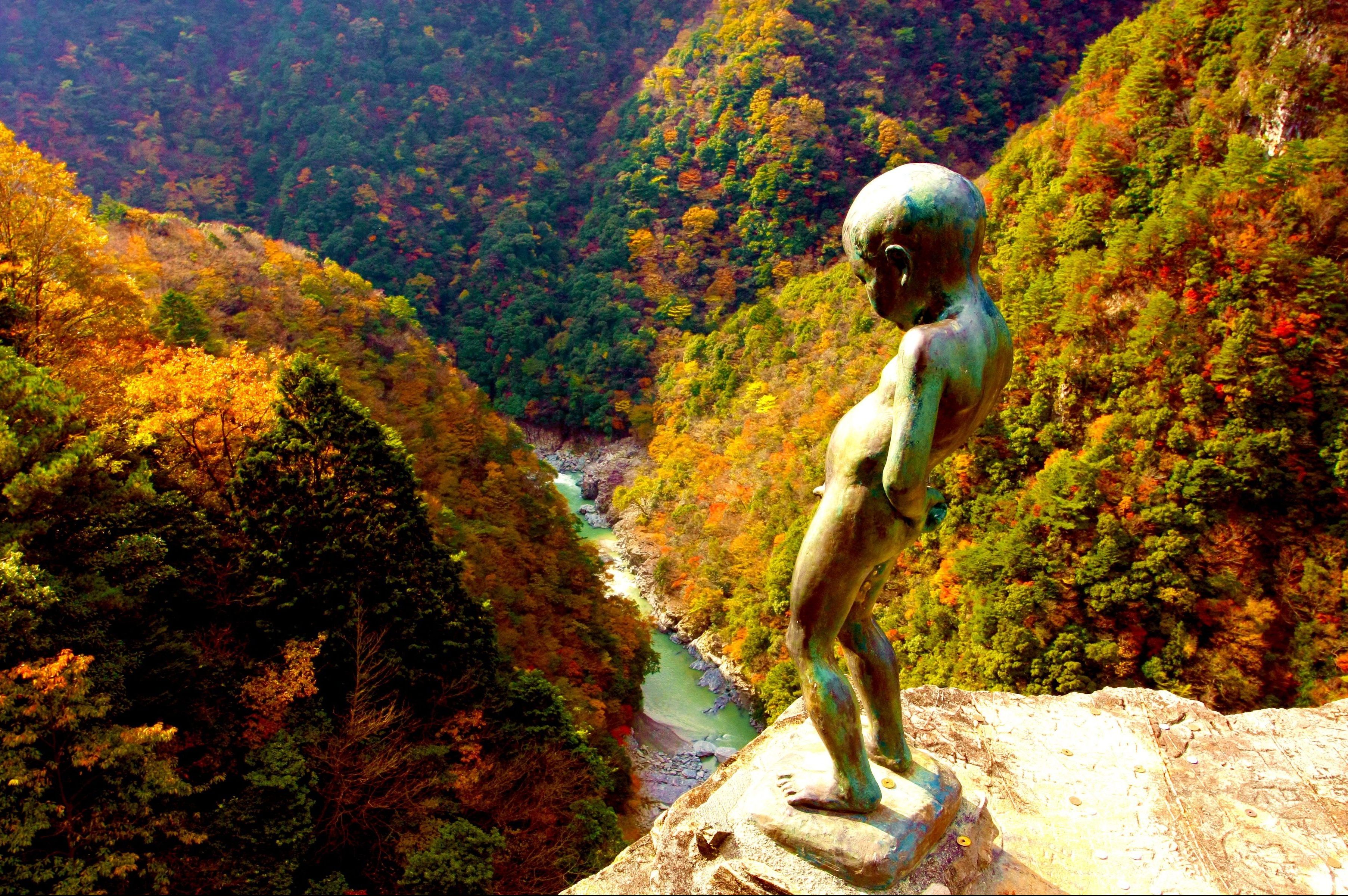 徳島の秘境！かずら橋と祖谷渓の小便小僧を撮ってきた！ログカメラ