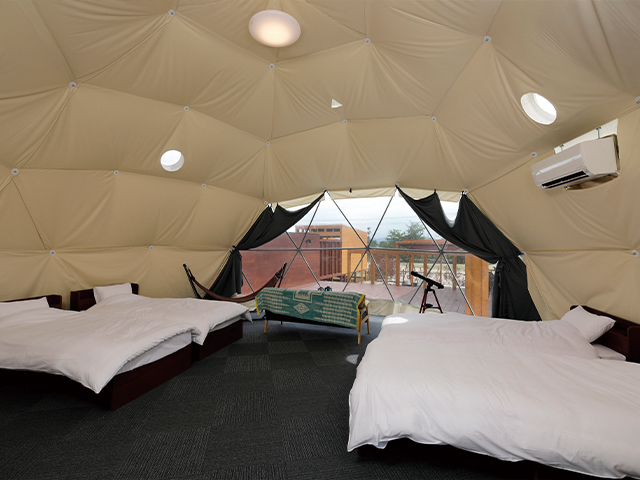 都留市にドームテントのグランピング施設「THE FOREST ザ・フォレスト 」 オープン！