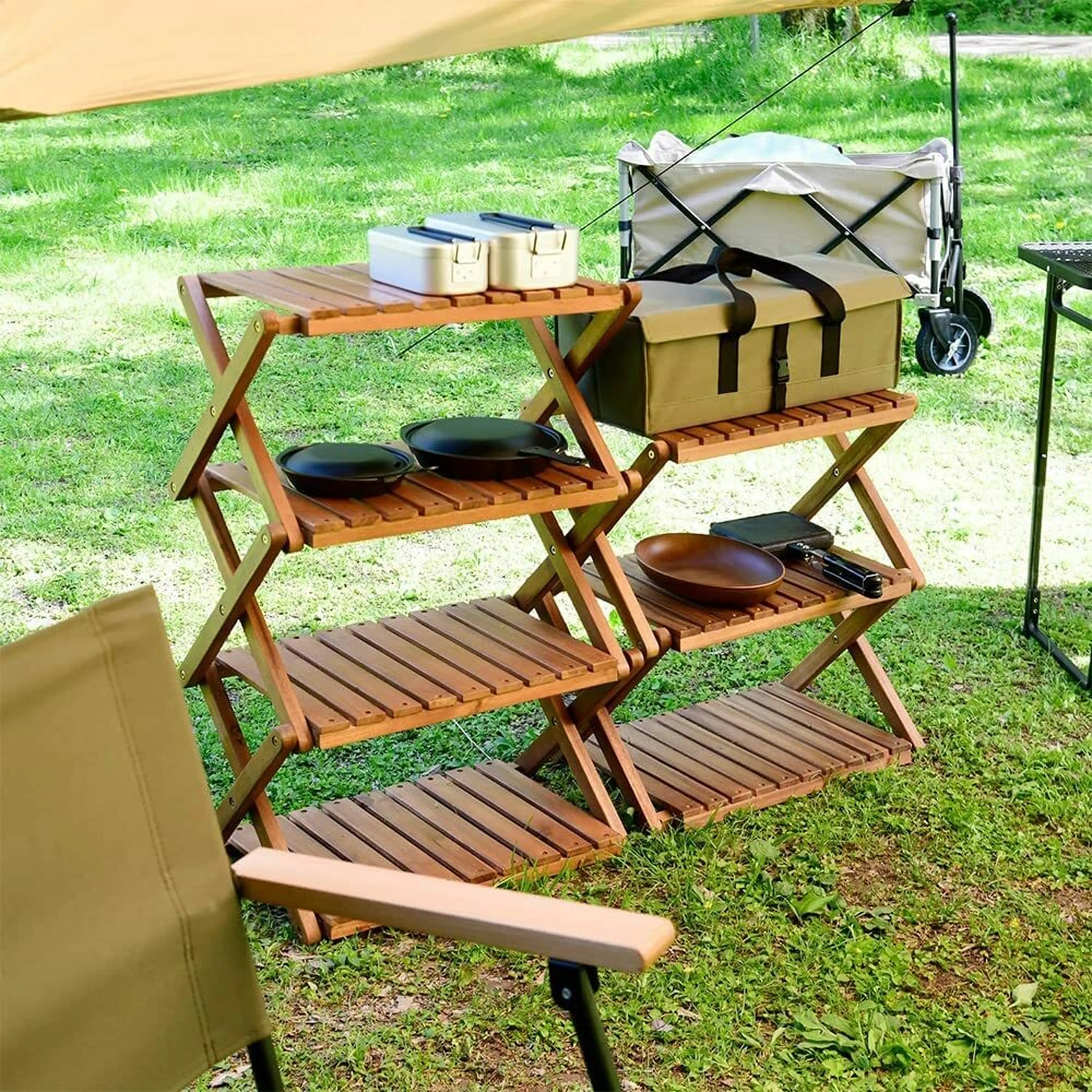 キャンプ棚の作り方 - YouTube