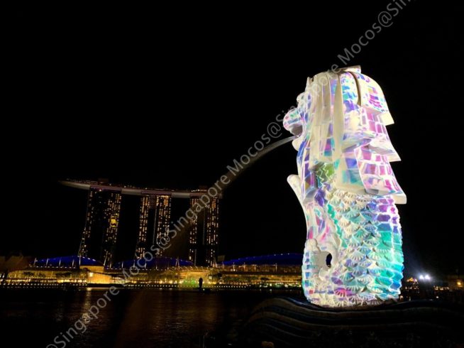 Merlion wood carving is