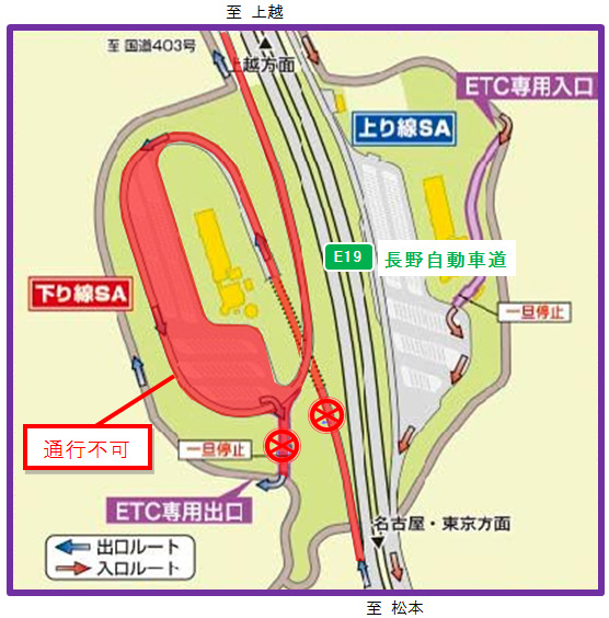 E19 長野自動車道 下り線