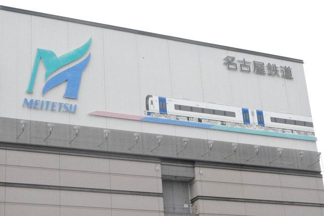 名鉄名古屋本線 木曽川堤カーブ 木曽川堤駅－黒田駅間