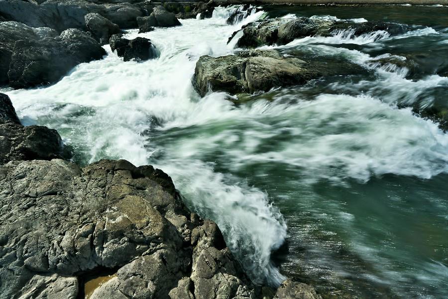 闘竜灘の中洲に大人７人取り残される 消防が全員救助 上流で激しい雨、急激に増水か