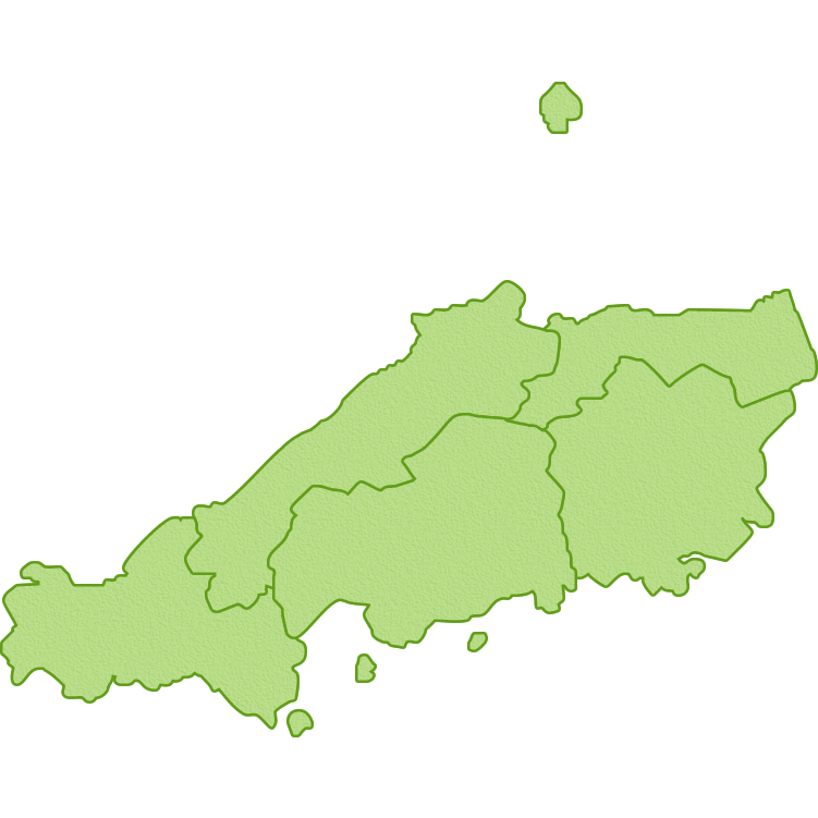 小学生の地理入門 白地図学習中国・四国地方 -