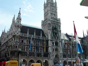 ミュンヘン、新市庁舎の時計塔から大展望