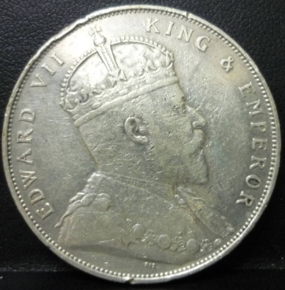 イギリス領海峡植民地 1セント銅貨 1895年 未使用