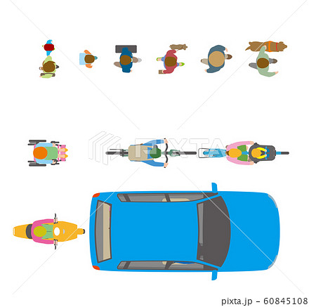 上から見た自転車イラスト - No: 829879無料イラスト・フリー素材なら「イラストAC」