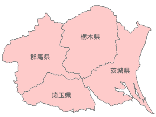 都道府県地図 茨城県 :
