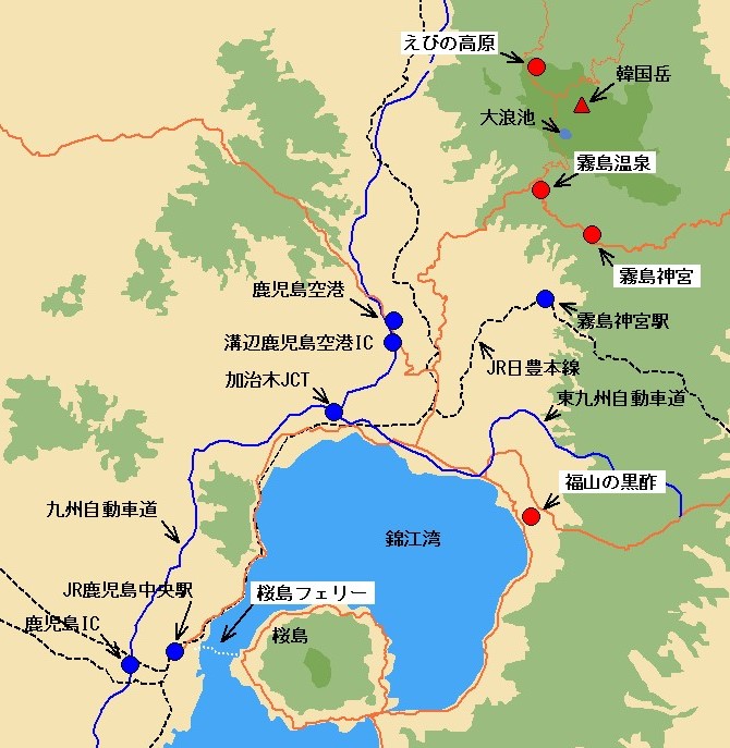 鹿児島県霧島市の地図Map-It マップ・イット