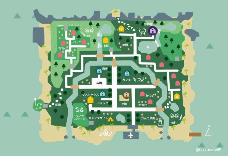 あつ森 地図のレイアウトまとめ