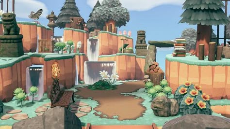 自宅1階中央のお部屋🌱 3ヶ所 お部屋の入り口があって レイアウトの難しさに悩んだ1ヶ月間💭 限られた空間で家具を活かして生活感がありつつ住民ちゃんが遊びに来た時に歩けるように