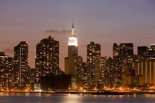 ニューヨークの街並みと道路夜景 アメリカ 10266003173