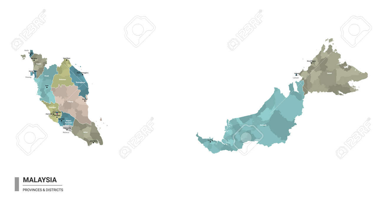 マレーシアと周辺国の地図 - 旅行のとも、ZenTech