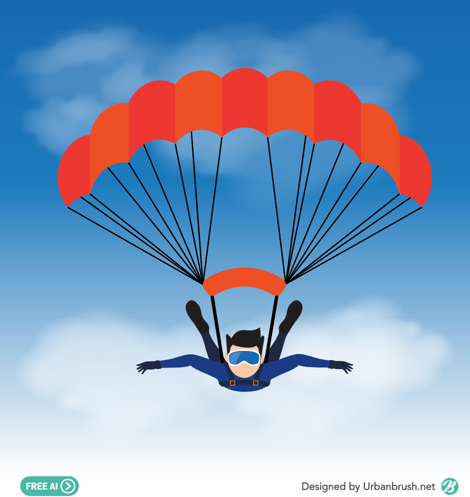 パラグライダーで空を飛ぶビーグル犬イラスト - No: 2088881無料イラスト・フリー素材なら「イラストAC」