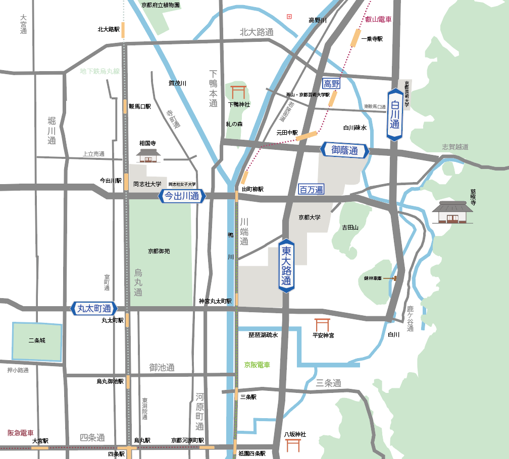 京都の住所の不思議なルールとは？ ～通りの順序？上る下る・西入東入？～ほんまもん京都がわかるブログ