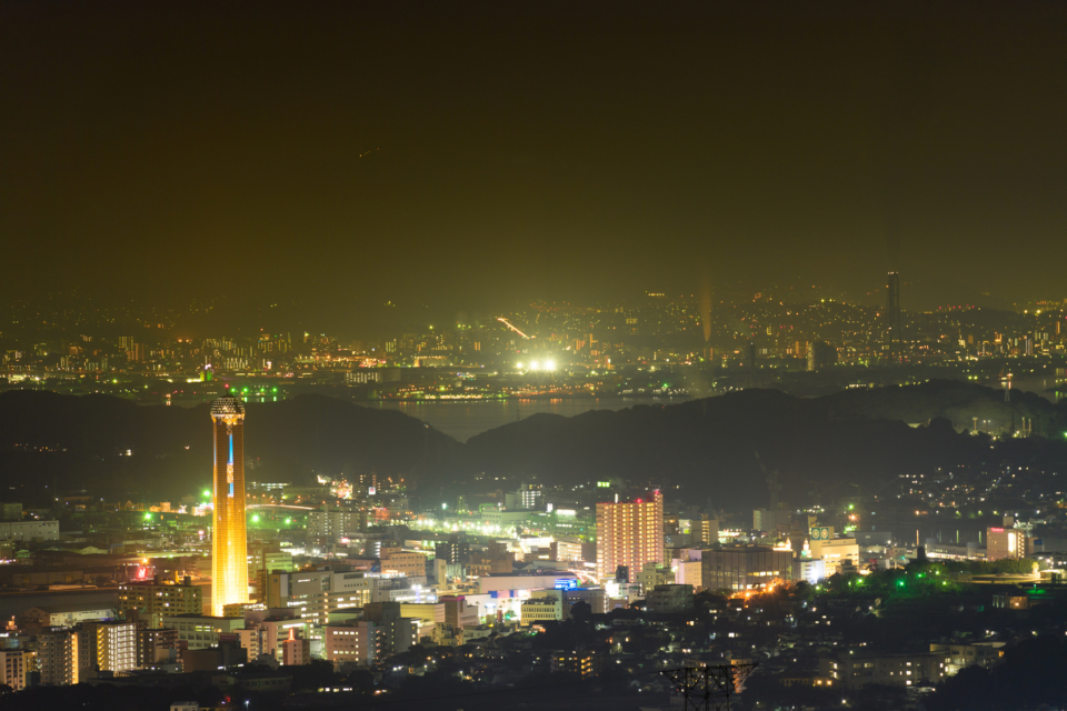 夏の山口県撮影旅行⑪～下関の夜景に心躍る「海峡ゆめタワー」写真家 jin-andoの徒然日記～写真に魅せられて