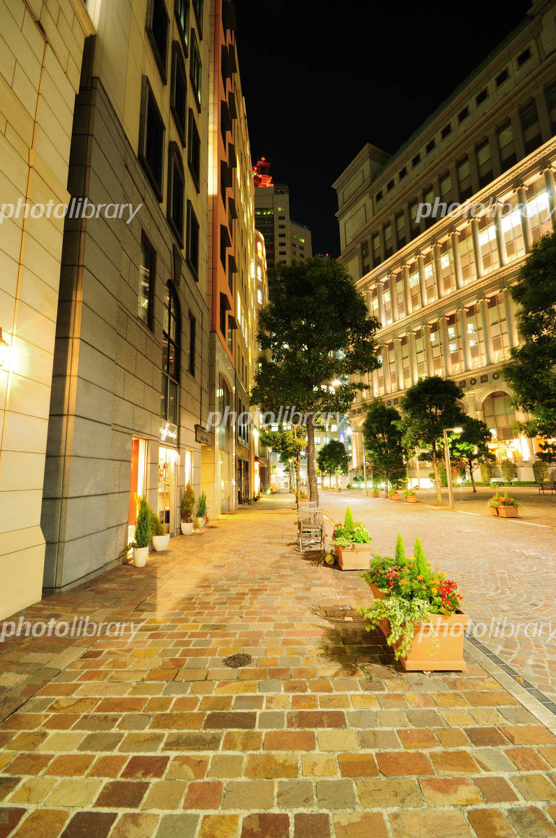 東京 汐留 イタリア街の夜景の写真素材232000518