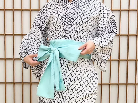 美杉堂 旅館浴衣のキレイな着方~蝶々結び~ 温泉浴衣、帯の締め方