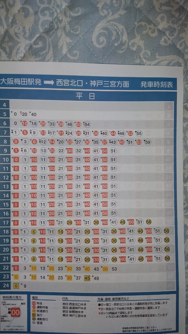 2019-8-10 阪急京都線、なにわ淀川花火臨時時刻表など その2: