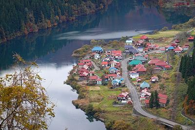 大志集落ビュー川霧に包まれる幻想的な景色！奥会津商店